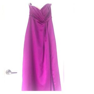 Jasmine berry color bridesmaid dress